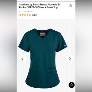 SKECHERS V-Neck Scrub Top